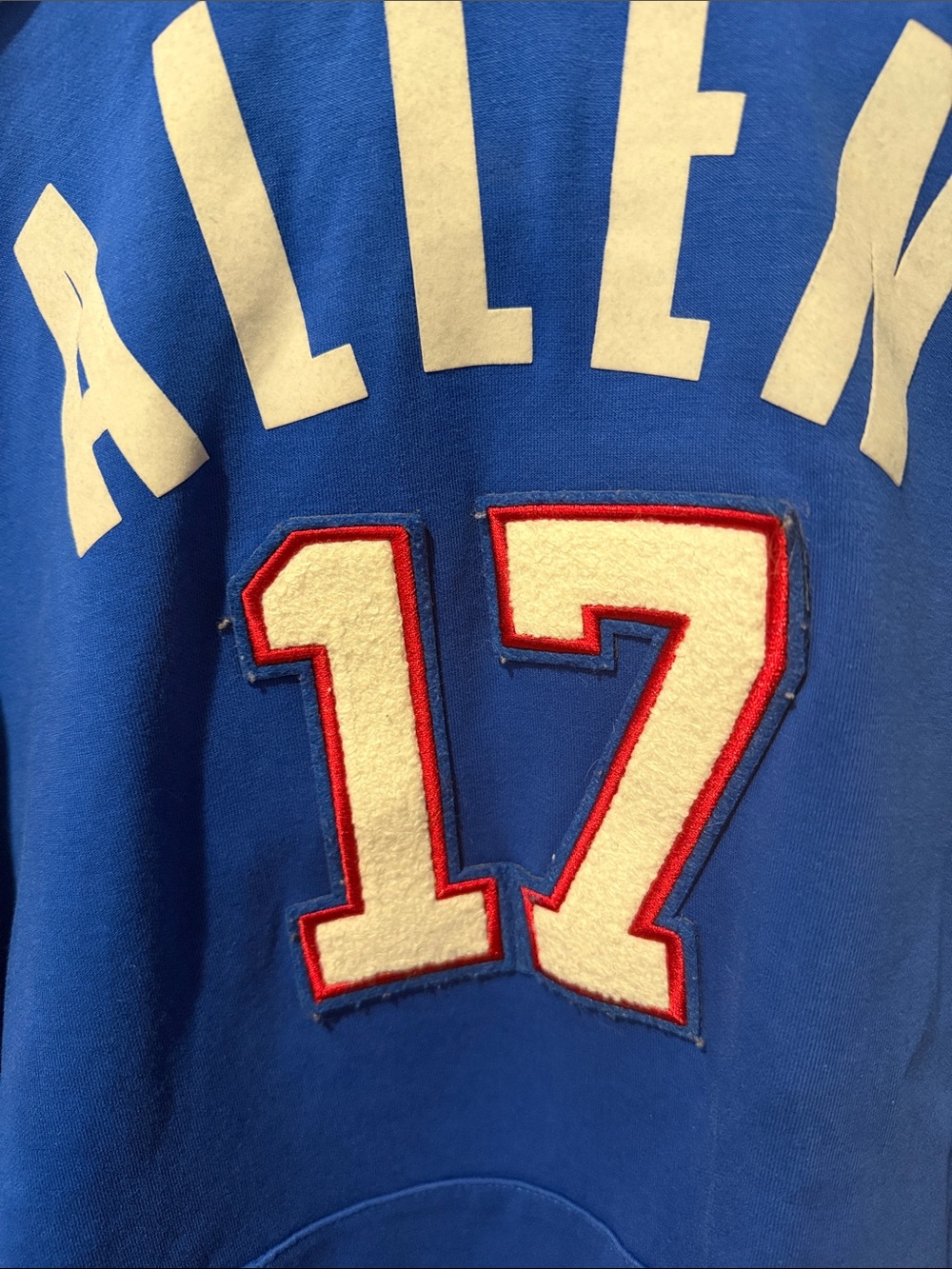 Buffalo bills josh Allen 17' Men's embroidered Hoodie - Picture 2 of 6